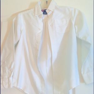 Long sleeve button up boy shirt